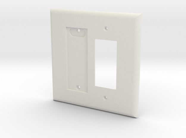 Philips Hue Dimmer Plate 2 Gang Decora Switch Plat in White Natural Versatile Plastic