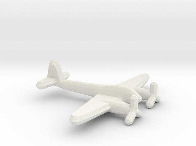 Me 410 Hornisse (1/900) in White Natural Versatile Plastic