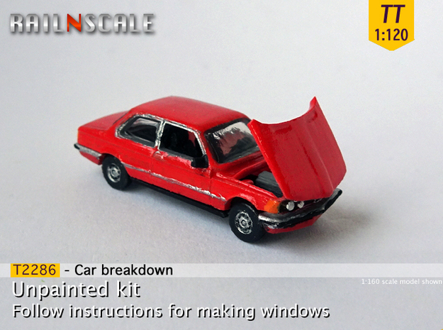 Car breakdown (TT 1:120) in Tan Fine Detail Plastic