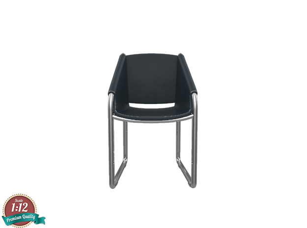 Miniature Simply Chair - Tonin Case in White Natural Versatile Plastic: 1:12