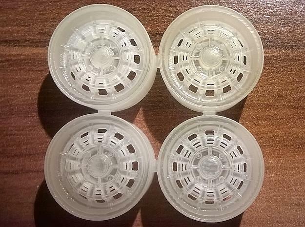 1/24 Rim Set 15" Campagnolo Style in Clear Ultra Fine Detail Plastic