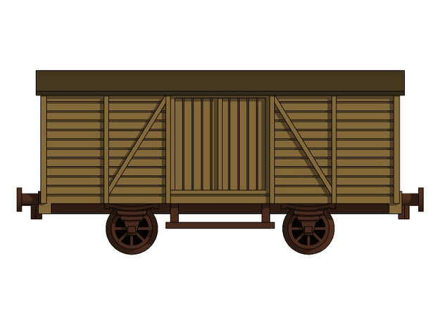 Railroad_wagons_1/350 in Clear Ultra Fine Detail Plastic