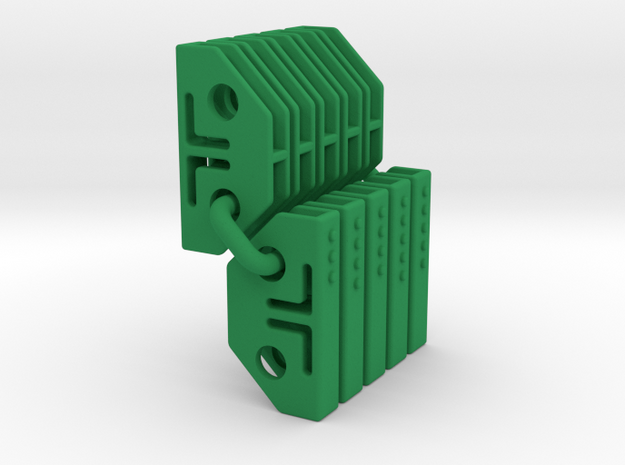 Tile links Speed Circuit Test01 in Green Processed Versatile Plastic