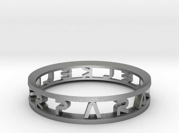 Parallelkeller Ring "Round'N'Round" Intense in Natural Silver