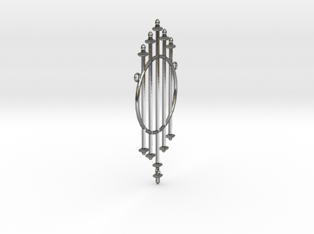 Iron wrought in Polished Silver (Interlocking Parts)