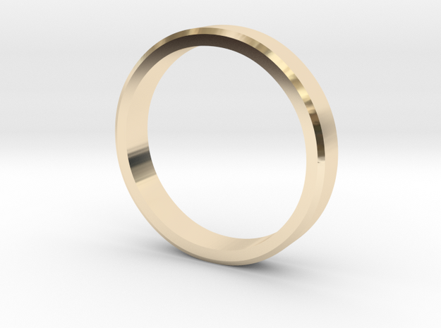 Edged wedding band (various sizes) in 14K Yellow Gold: 5 / 49