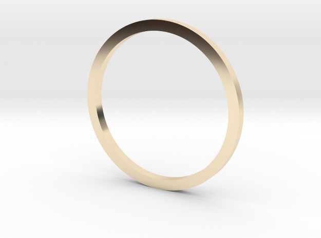 Flat band (various sizes) - 1mm wide in 14K Yellow Gold: 3 / 44