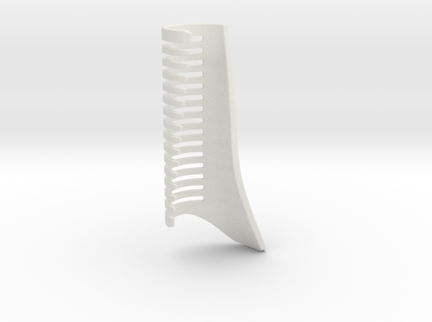Unique Comb in White Natural Versatile Plastic