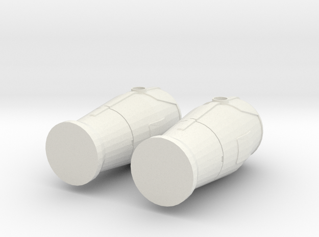 1 / 43 Bornes d'incendie / Fire hydrant X 2 in White Natural Versatile Plastic