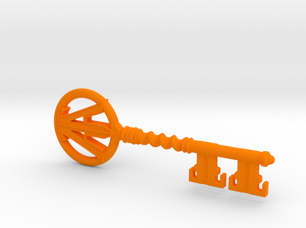Ready Player One - Copper Key in Orange Processed Versatile Plastic