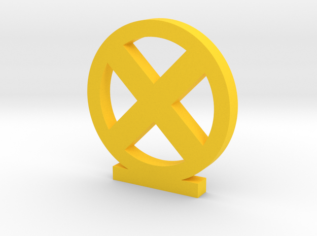 X-Men Logo in Yellow Processed Versatile Plastic