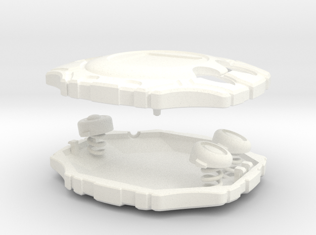 Digimon Digivice deluxe in White Processed Versatile Plastic