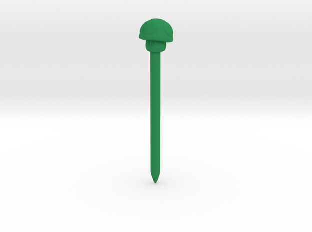 Power Mushroom stylus  in Green Processed Versatile Plastic