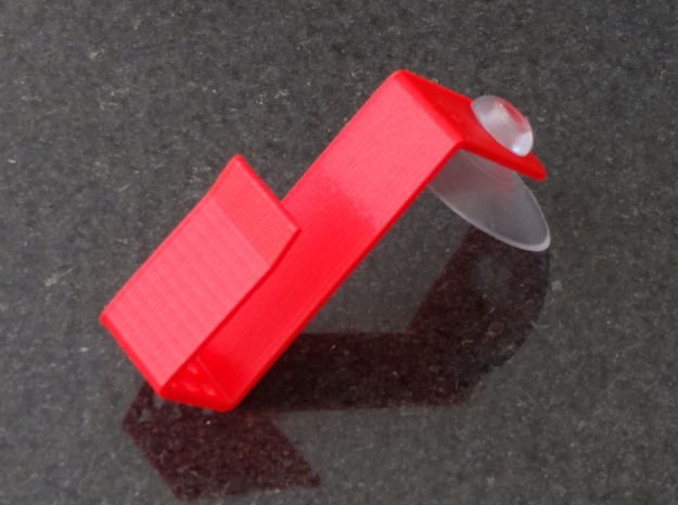 Sponge Holder  in Red Processed Versatile Plastic