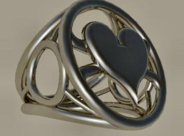 Size 16 0 mm LFC Hearts in Polished Silver