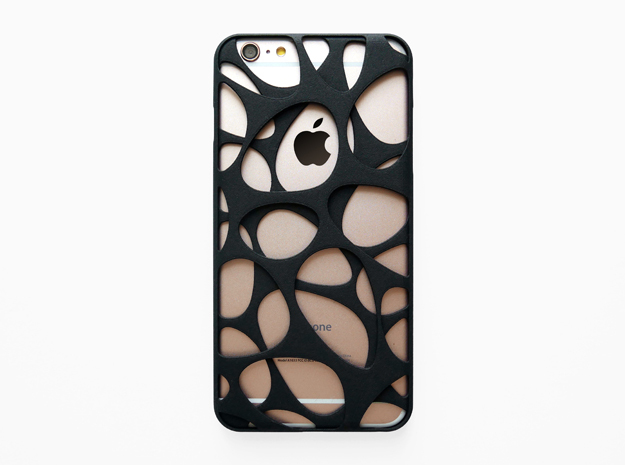 iPhone 6 plus / 6S plus Case_Voronoi in Black Natural Versatile Plastic