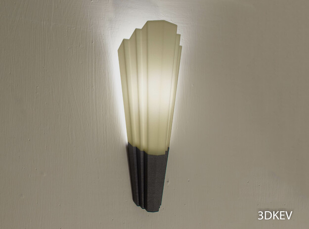 Art Deco lampshade Part 2/2 in Black Natural Versatile Plastic