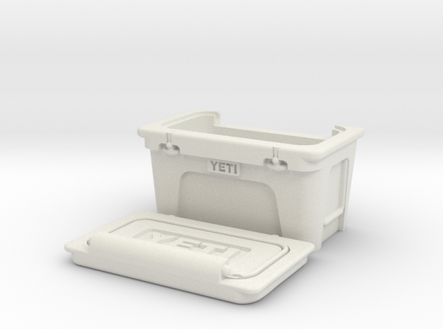 YETI Cooler Tundra 1.10 Scale 50mm wide 2 piece in White Natural Versatile Plastic