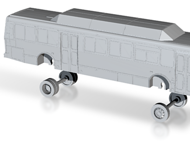 N Scale Bus Orion V Yolobus 708-713 in Tan Fine Detail Plastic