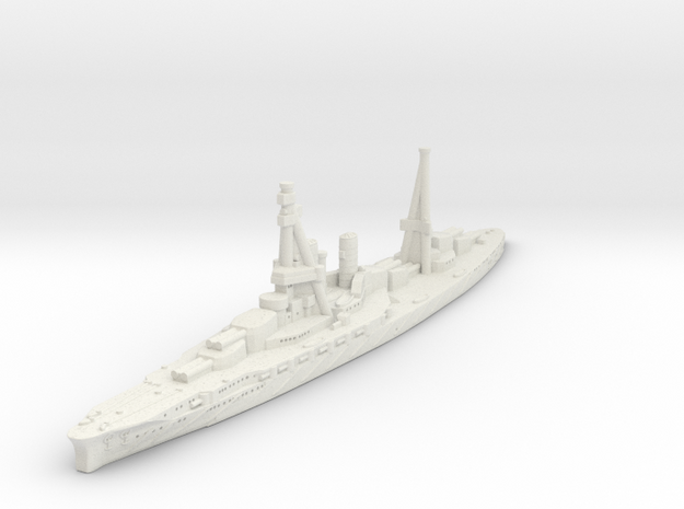 Ise Battleship-1918 (IJN) in White Natural Versatile Plastic