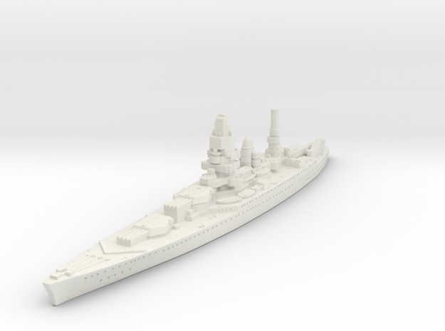 Dunkerque Class (France) in White Natural Versatile Plastic