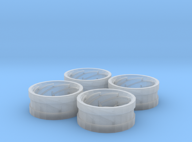 AC Power Adjust Rims Set of 4 in Smooth Fine Detail Plastic