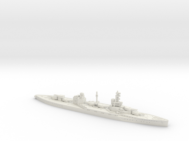 HMS Agincourt 1/700 in White Natural Versatile Plastic