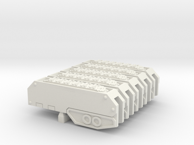 Armoured Sub-terrainian Breaching Vehicle Track in White Natural Versatile Plastic: Large