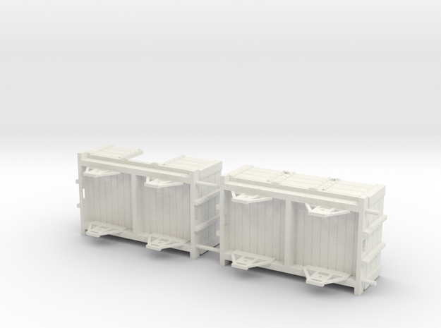 Ravenglass and Eskdale 0-12 Narrow Gauge wagon/coa in White Natural Versatile Plastic