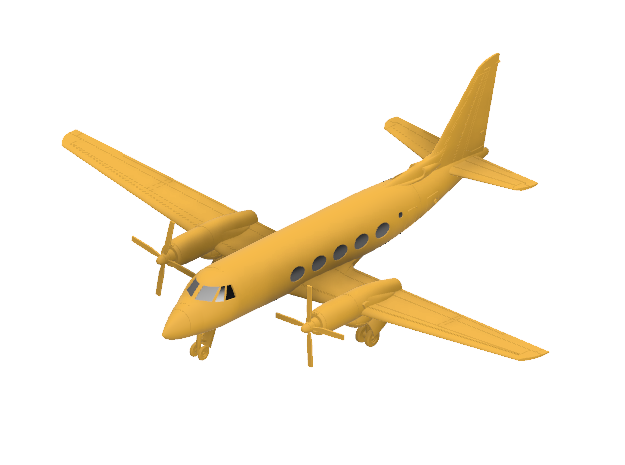 041A Grumman G-159 Gulfstream 1/144 FUD in Tan Fine Detail Plastic