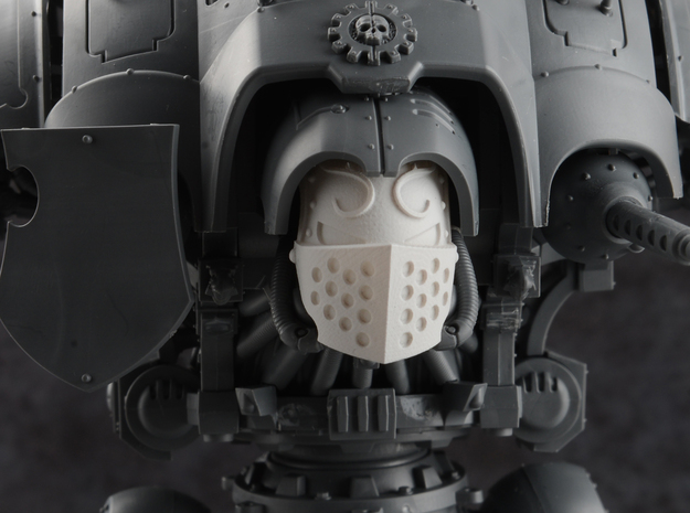 Custodian Guard - Face Plate in Smooth Fine Detail Plastic