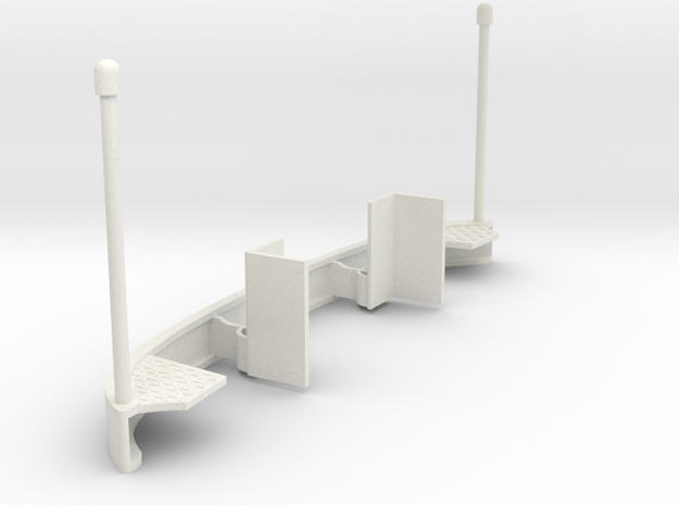 bumper-on-chassis in White Natural Versatile Plastic