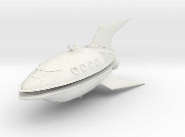 Planet Express Ship in White Natural Versatile Plastic