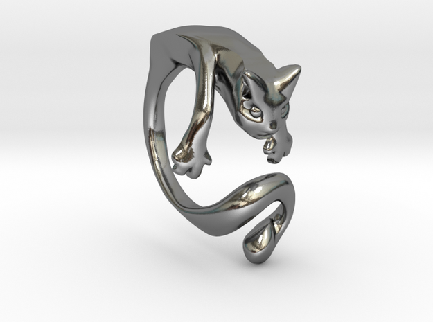 Wiskers GATO in Polished Silver: 10 / 61.5