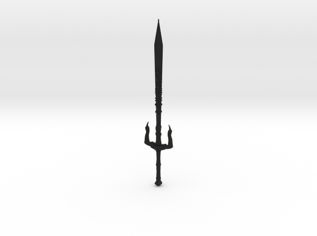 rune sword 1 in Black Natural Versatile Plastic