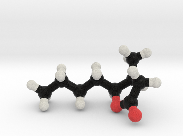 Whiskey / Whisky Lactone Molecule Model in Full Color Sandstone: 1:10