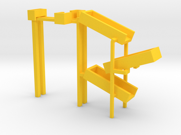 Lower part of the toy slides in Yellow Processed Versatile Plastic