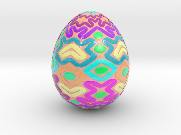 egg2 in Glossy Full Color Sandstone