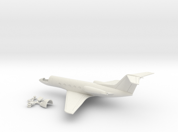 046B Grumman Gulfstream II 1/200 in White Natural Versatile Plastic