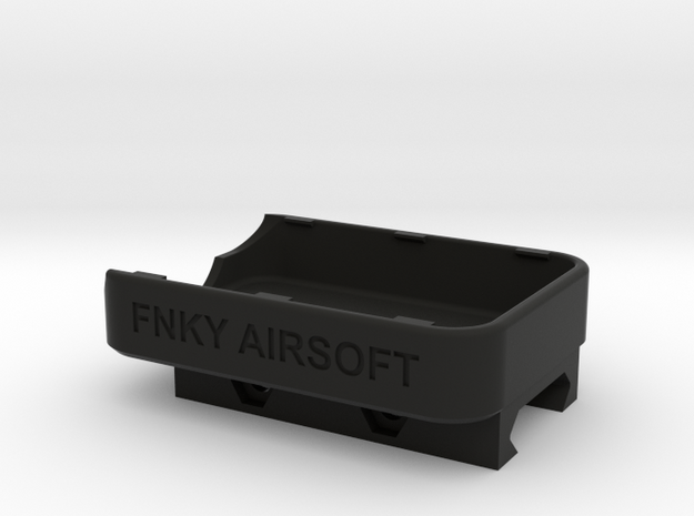 Airsoft Runcam 2 Picatinny Half Rail Mount  in Black Premium Versatile Plastic