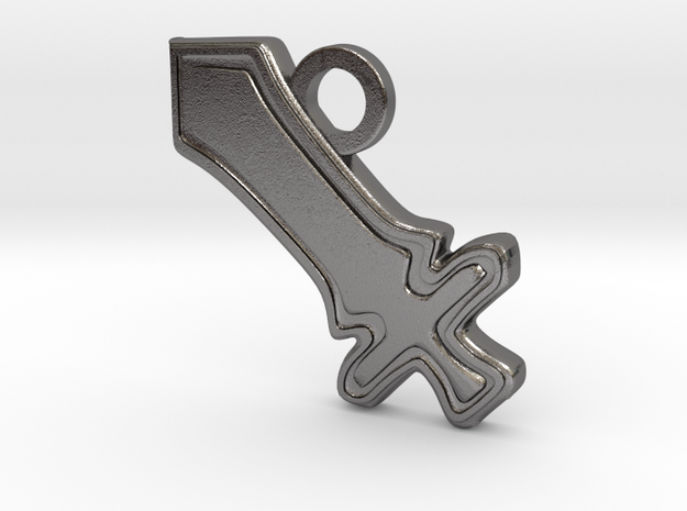 DPS Role Charm in Polished Nickel Steel