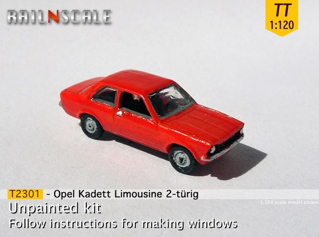 Opel Kadett Limousine (TT 1:120) in Tan Fine Detail Plastic