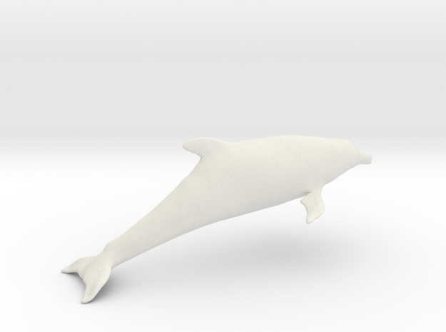 Bottlenose Dolphin (Turiops truncatus)  in White Natural Versatile Plastic