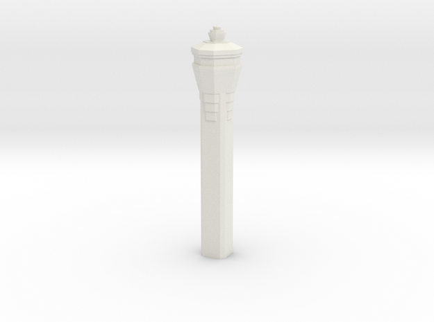Miami International Airport Tower in White Natural Versatile Plastic: 1:400