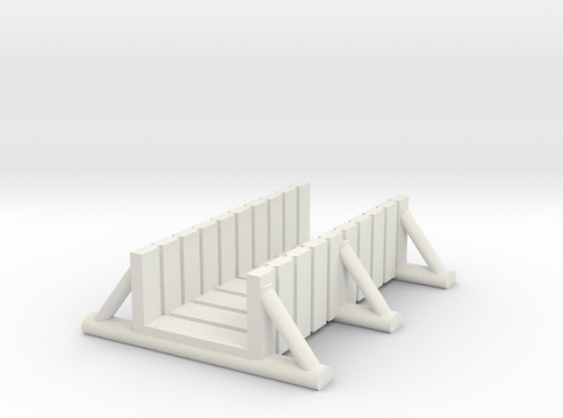 foot bridge 5cm low in White Natural Versatile Plastic