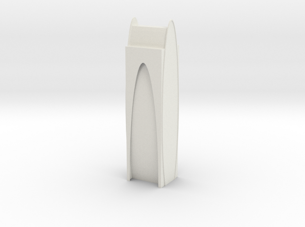 Tower_A in White Natural Versatile Plastic