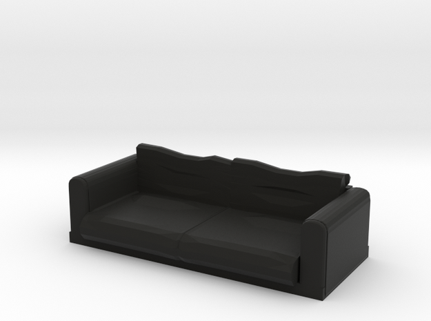  Black Fabric Sofa / Couch in Black Natural Versatile Plastic