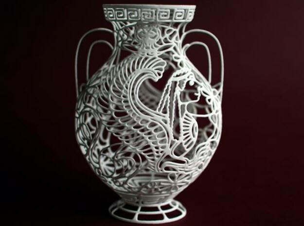 "Chimaera" - Greek Vase Painting  in White Natural Versatile Plastic