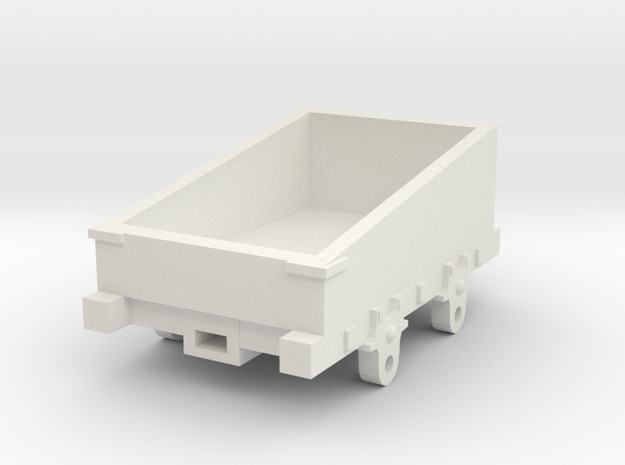 O-16.5 Talyllyn railway incline wagon  in White Natural Versatile Plastic