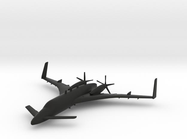 Beechcraft Starship in Black Natural Versatile Plastic: 1:96